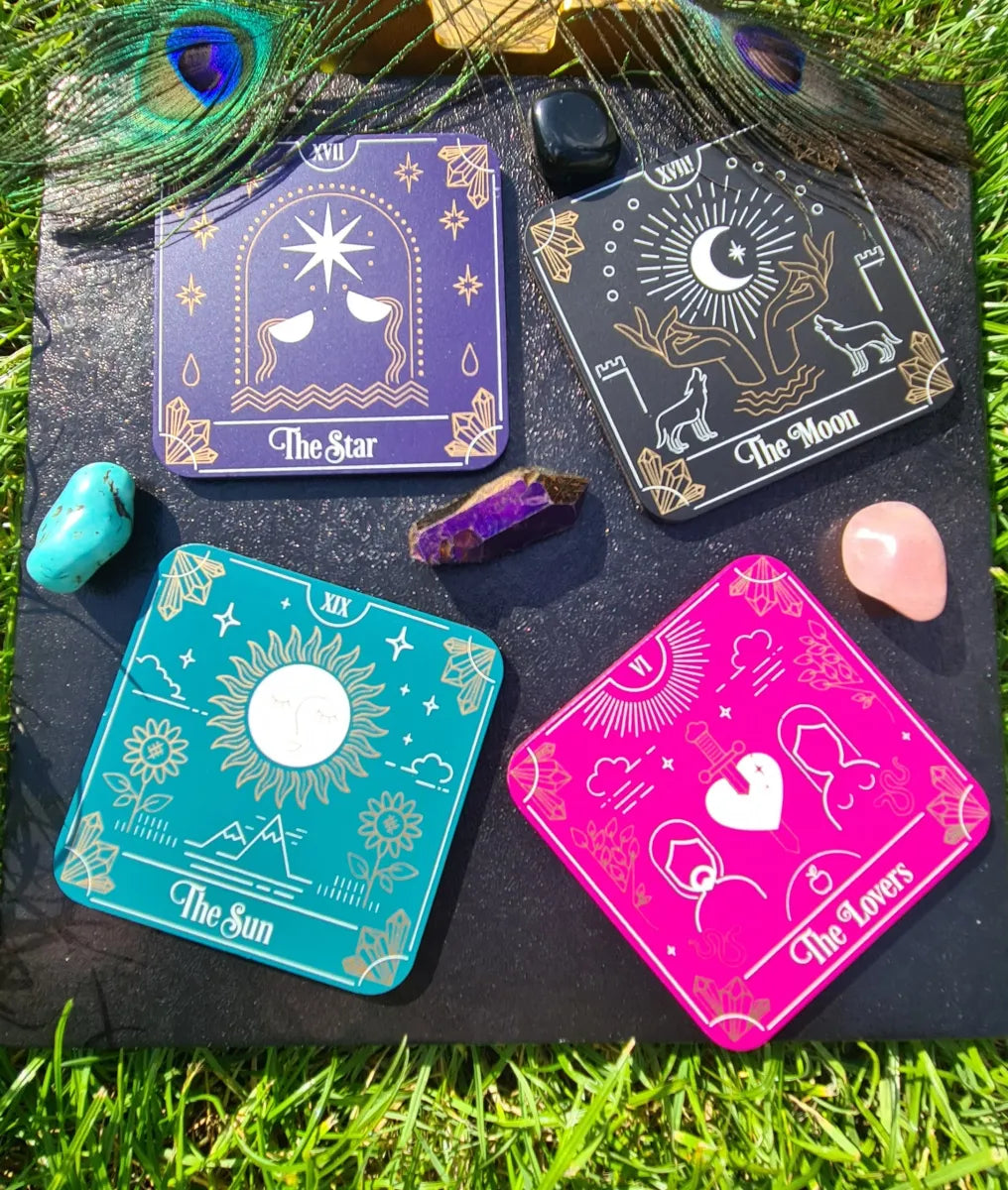 Tarot Card Coaster Set