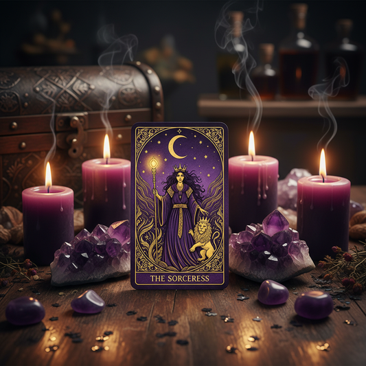 Single Card Reading - crystals and candles